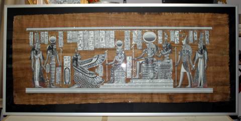 6 feet Papyrus Painting!